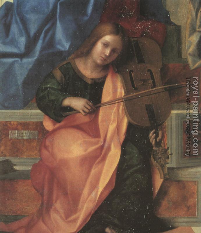 Giovanni Bellini : San Zaccaria Altarpiece, detail